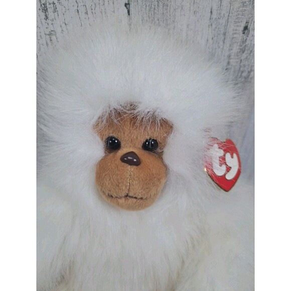 VTG 1994 TY CLASSIC TANGO White & Brown Monkey Chimp Orangutan Plush Stuffed Toy - Picture 3 of 13